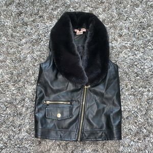 Toddler Juicy Couture Faux Leather Vest